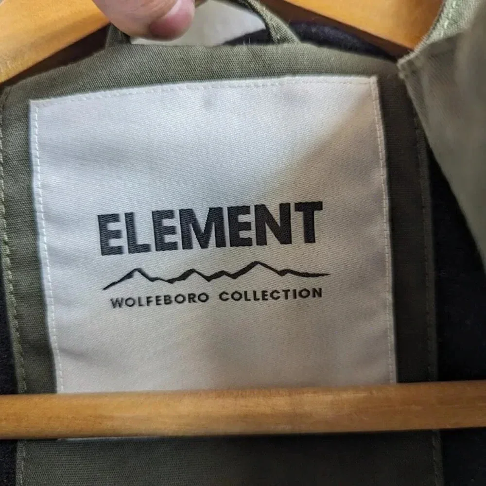 Element Wolfeboro collection jacket hunter green, wind breaker, youth XL, mens S